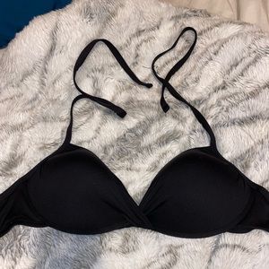 Black bathing suit top